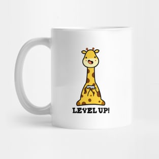 Level Up Cute Giraffe Pun Mug